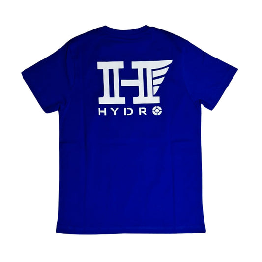 Blue Royal Hydro T-shirt White logo